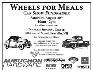 Wheels for Meals Car Show - Twin Rivers Interfaith Food Pantry Fundraiser; Aug 20 10 am - 2 pm