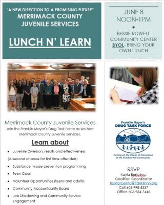 Merrimack County Juvenile Services Lunch N Learn